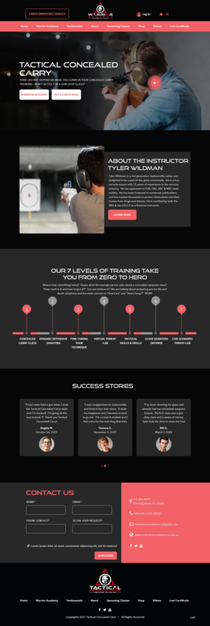 Diseño Web por pb para Tactical Concealed Carry | Diseño: #26162983