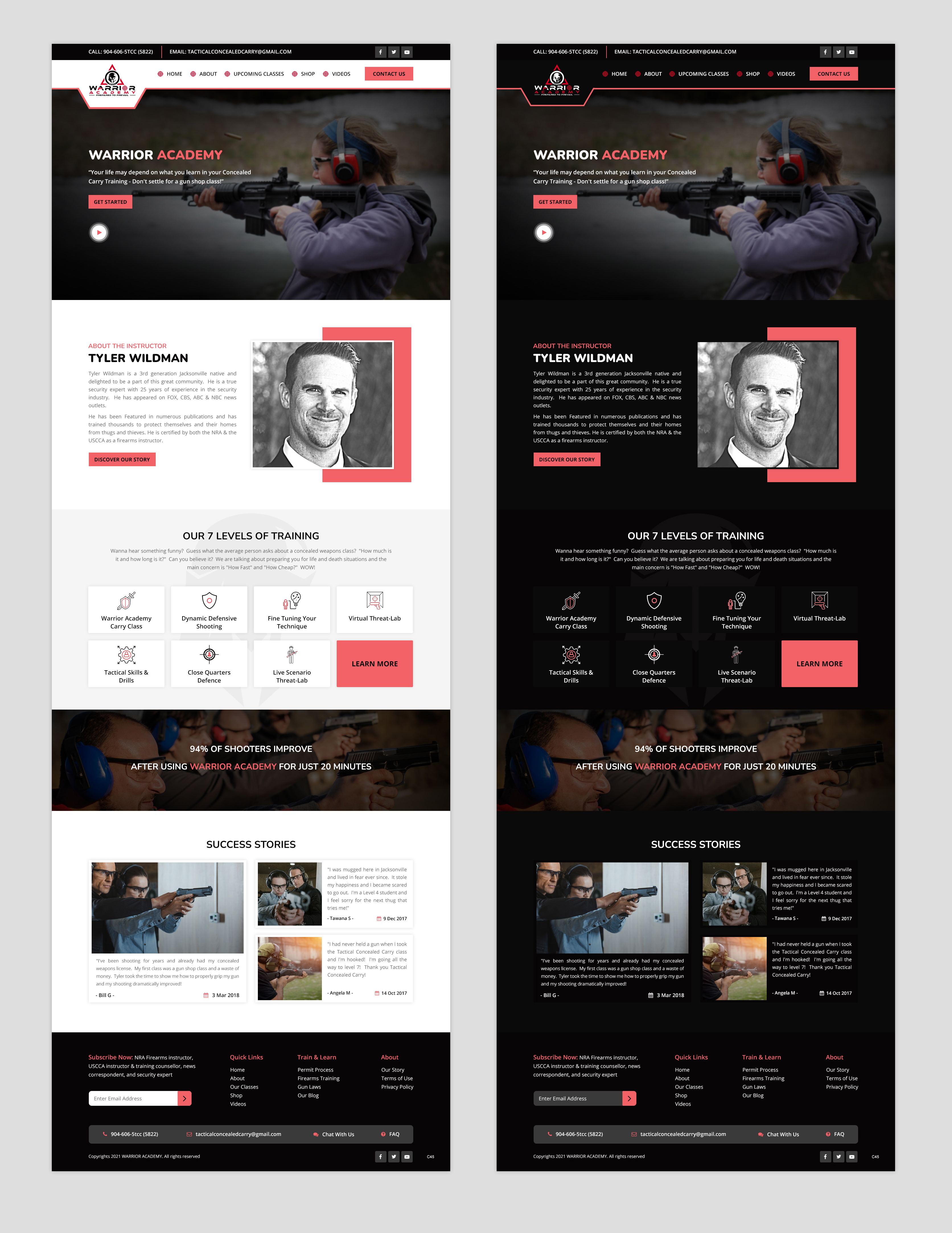 Diseño Web por pb para Tactical Concealed Carry | Diseño #26162985