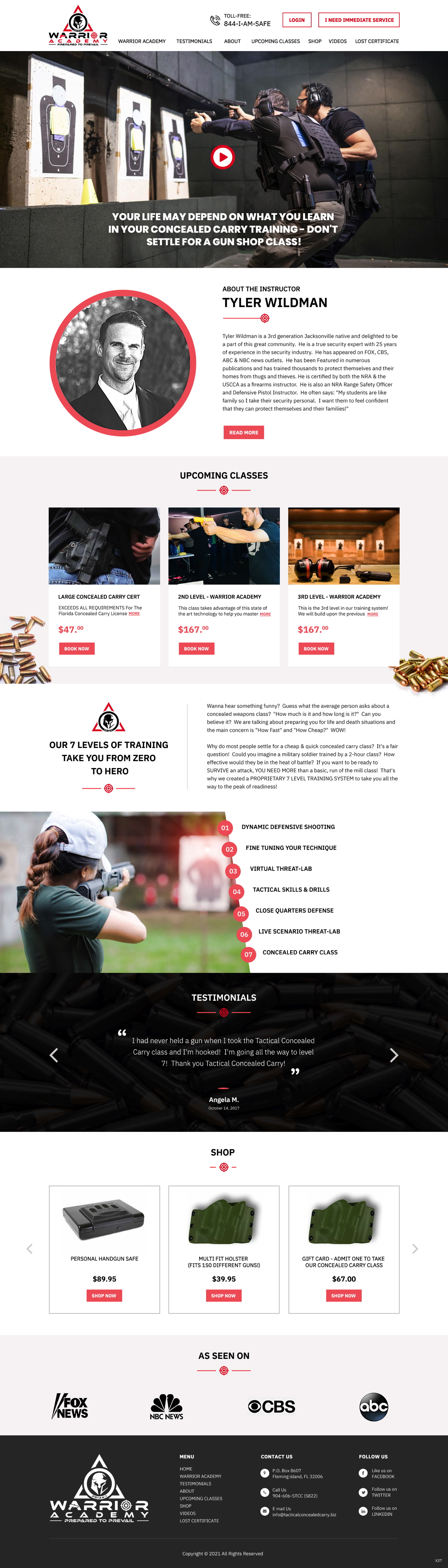 Diseño Web por pb para Tactical Concealed Carry | Diseño #26162989