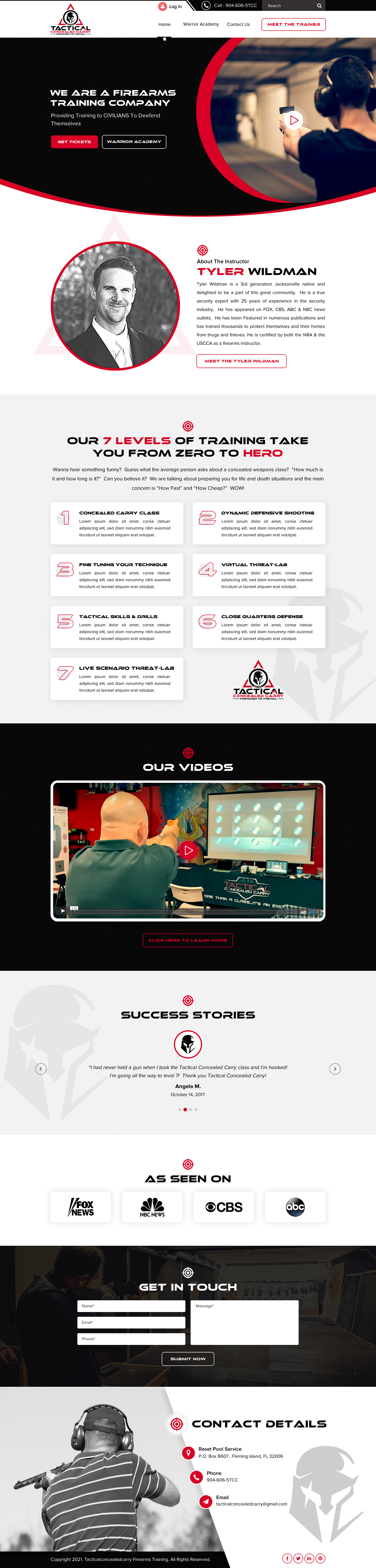 Web Design by Sbss for Tactical Concealed Carry | Design #26199069