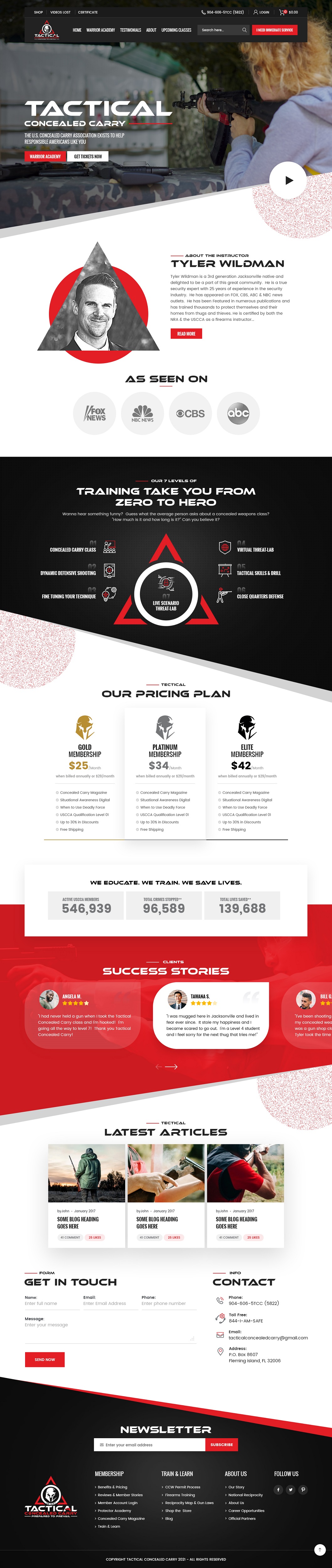 Web-Design von nzdesigners für Tactical Concealed Carry | Design #26162643