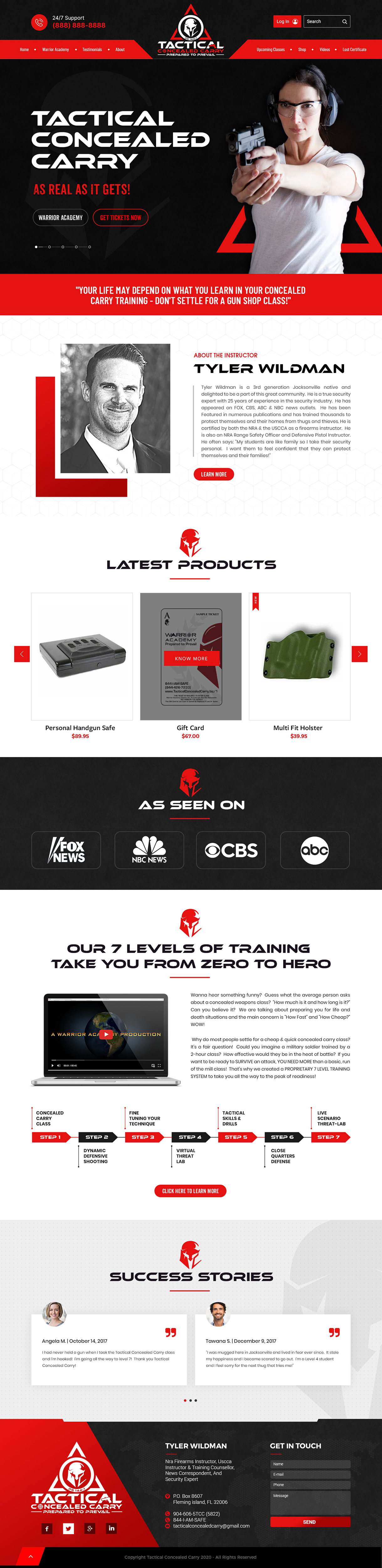 Web Design by SAI DESIGNS for Tactical Concealed Carry | Design #26171312