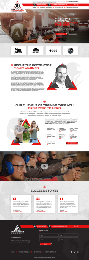 Web Design by logoQ for Tactical Concealed Carry | Design: #26170390