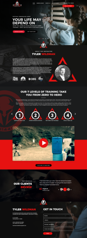 Web Design by Ayesha Khan for Tactical Concealed Carry | Design: #26189747