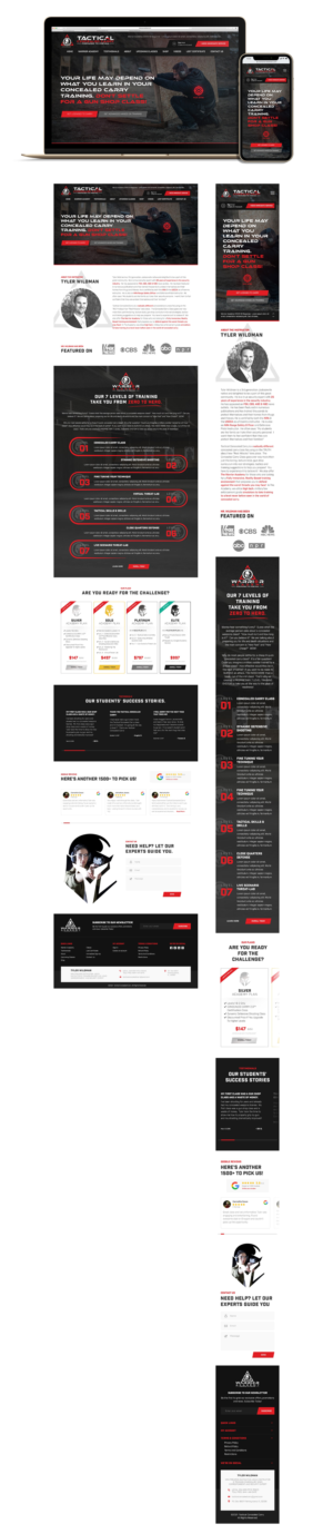 Web Design by Derek Media for Tactical Concealed Carry | Design: #26196861