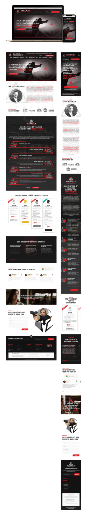 Web Design by Derek Media for Tactical Concealed Carry | Design: #26244428