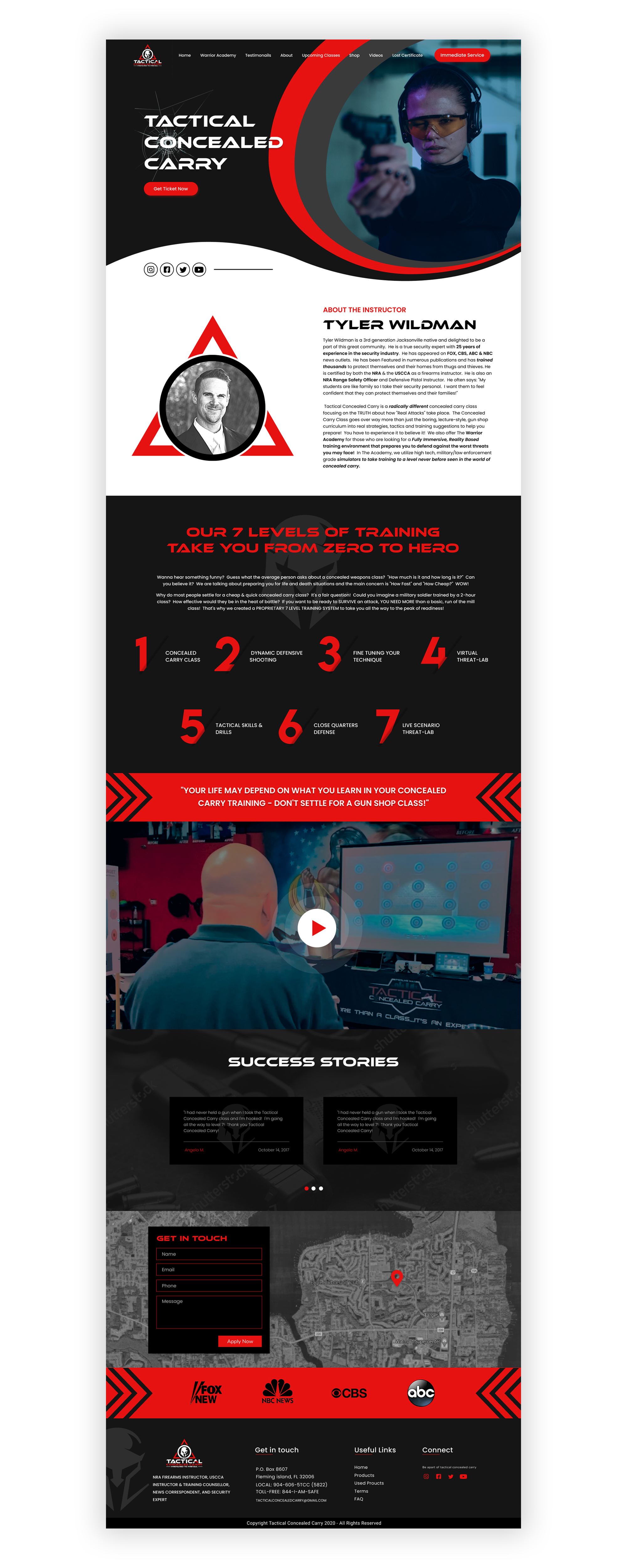 Web Design by Adeel Rahman for Tactical Concealed Carry | Design #26181392