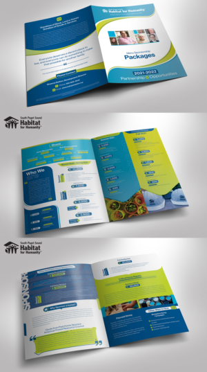 South Puget Sound Habitat for Humanity Sponsorship Menu | Diseño Gráfico por SAI DESIGNS
