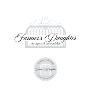 Farmer's Daughter vintage and collectables | Logo Design by Samantha Ward Design
