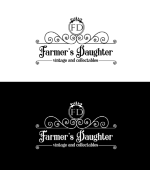 Farmer's Daughter vintage and collectables | Logo Design by HEAVEN ART