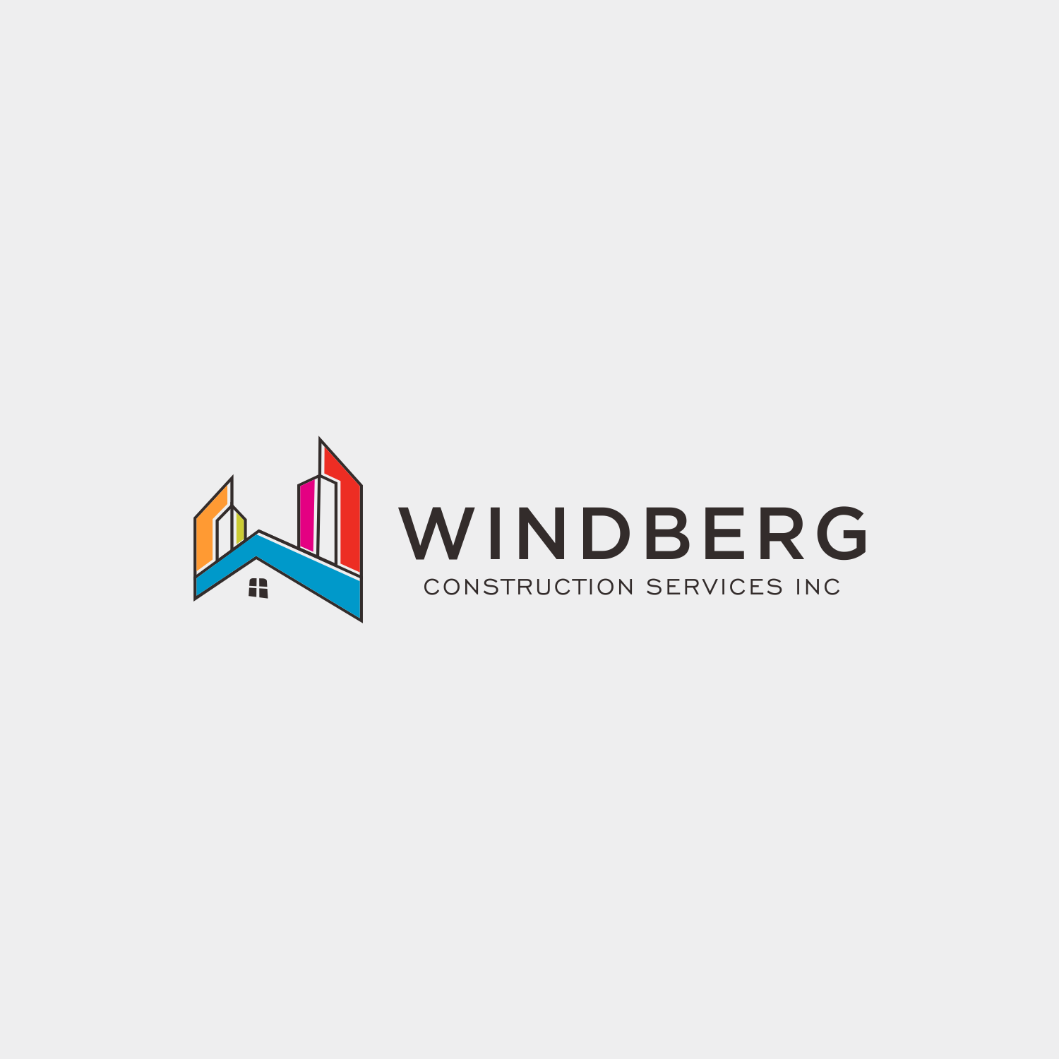 Logo Design by Mkey Designer for Windberg Construction Services Inc  | Design #26180948