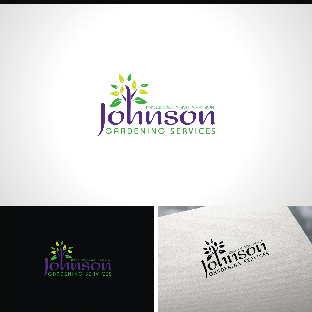 Logo Design by e-graphics for Johnson Gardening Services Ltd | Design #26161709