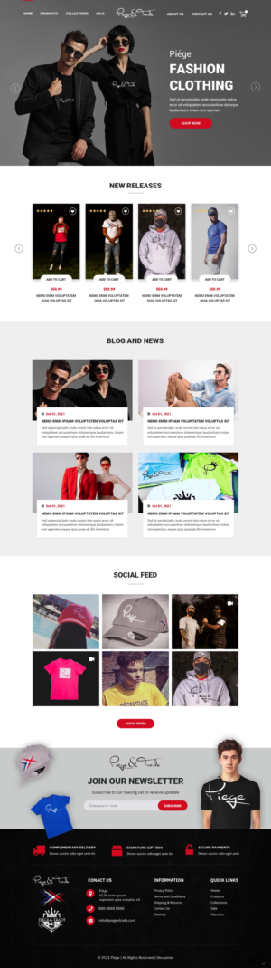 Diseño Web por pb para Piège & Trade | Diseño: #26173855