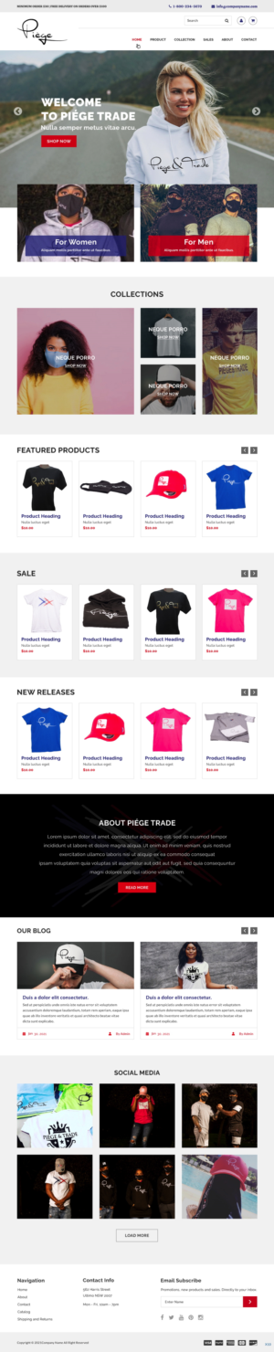 Diseño Web por pb para Piège & Trade | Diseño: #26173861