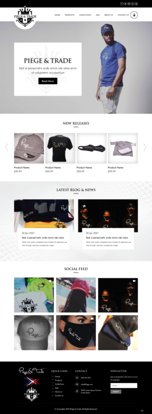 Diseño Web por pb para Piège & Trade | Diseño: #26196434