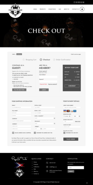 Diseño Web por pb para Piège & Trade | Diseño: #26208083