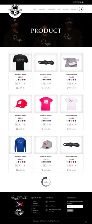 Diseño Web por pb para Piège & Trade | Diseño: #26208084