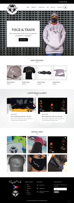 Diseño Web por pb para Piège & Trade | Diseño: #26208085
