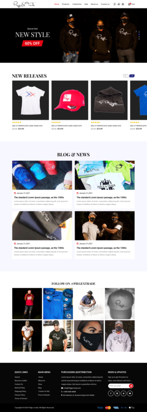 Diseño Web por Titan Eagle para Piège & Trade | Diseño: #26174305