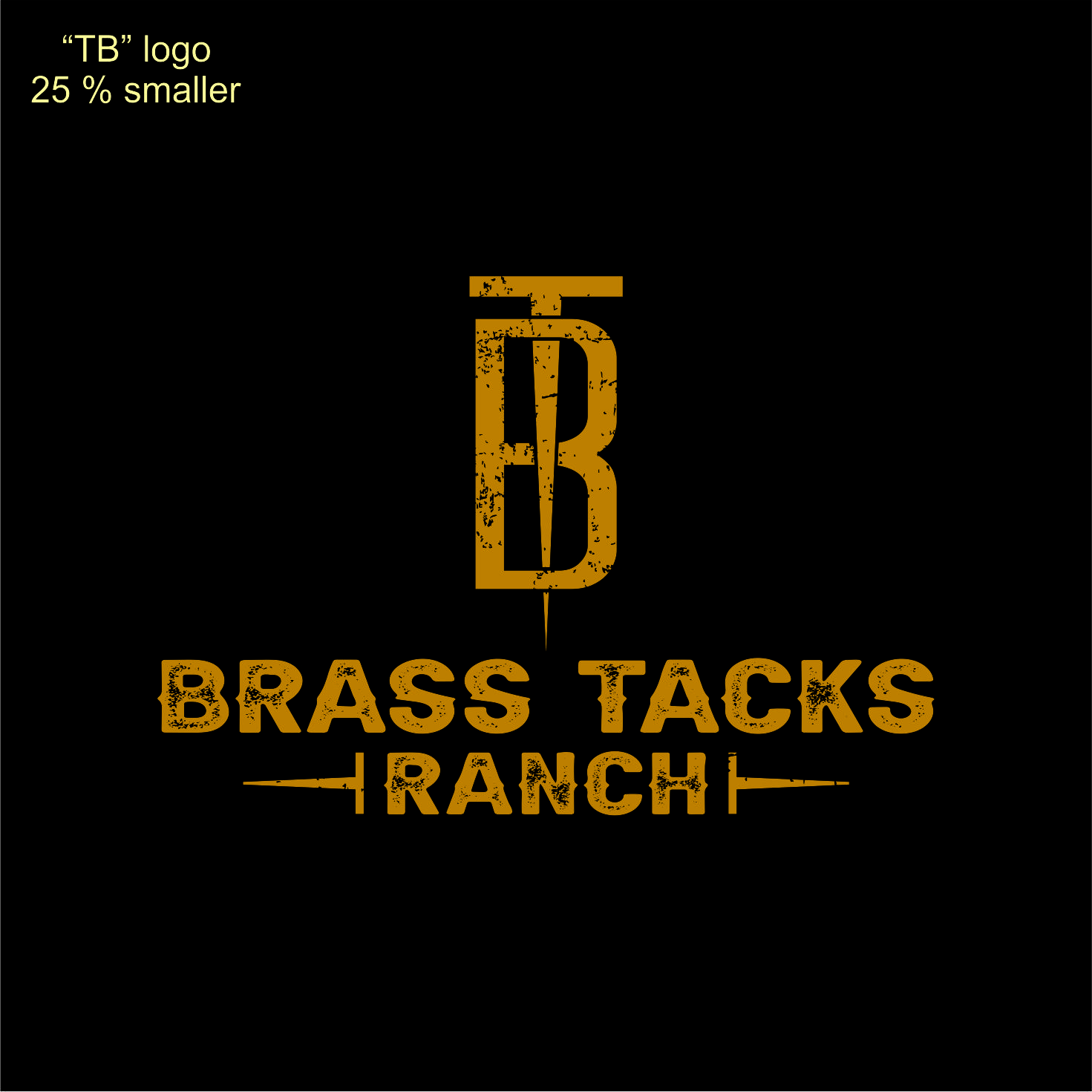 Logo Design by JohnnyMacK for Brass Tacks Ranch  | Design #26236484
