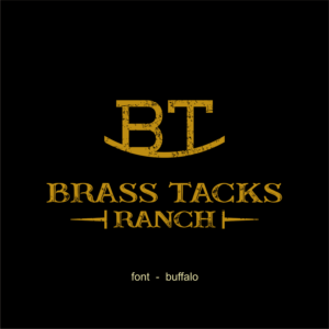 Logo Design by JohnnyMacK for Brass Tacks Ranch  | Design: #26249773