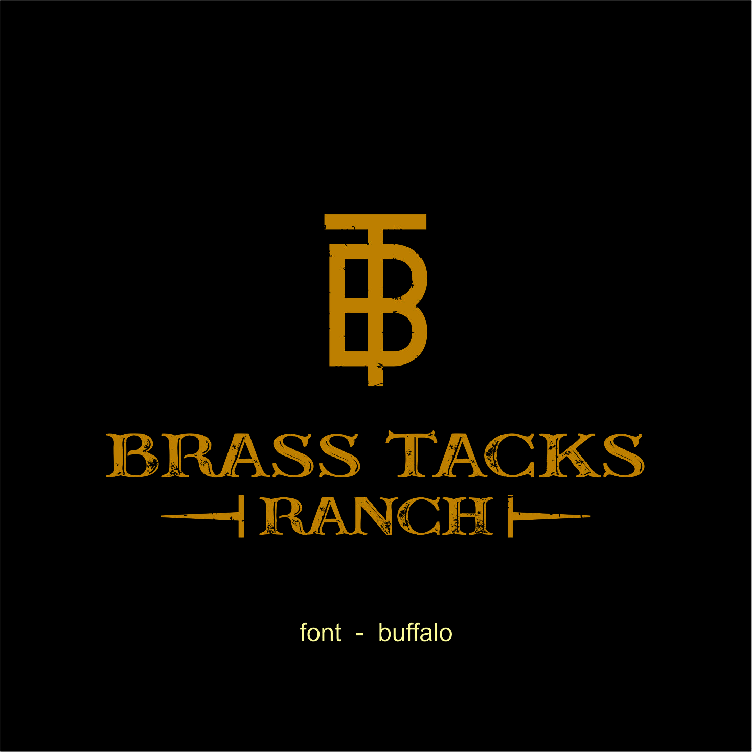 Logo Design by JohnnyMacK for Brass Tacks Ranch  | Design #26249774