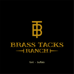 Logo Design by JohnnyMacK for Brass Tacks Ranch  | Design: #26249774