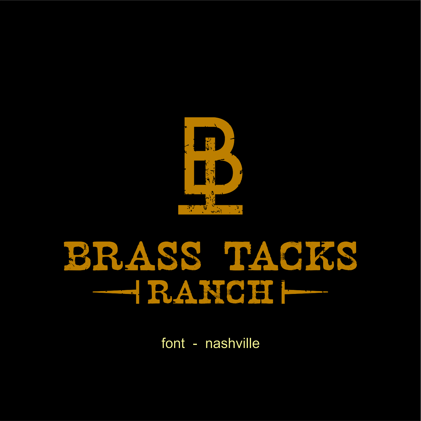 Logo Design by JohnnyMacK for Brass Tacks Ranch  | Design #26249781
