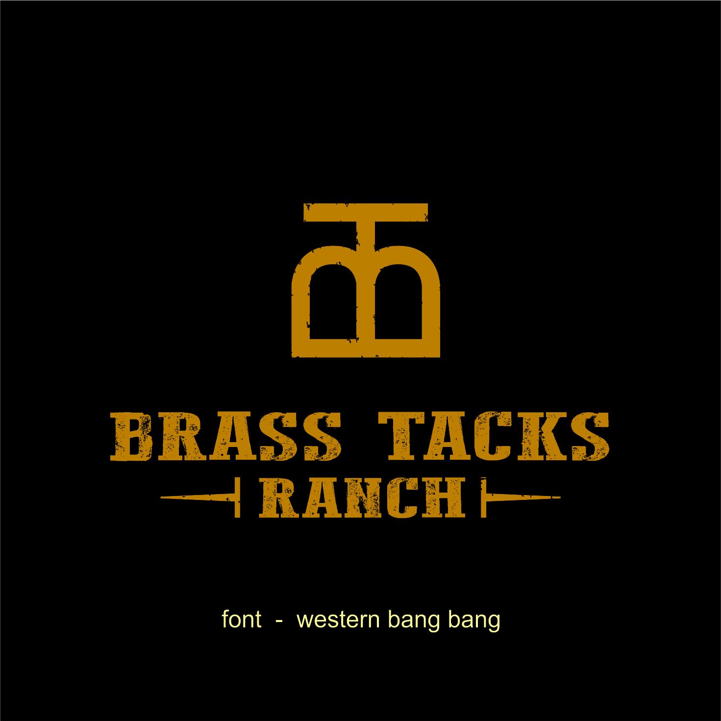 Logo Design by JohnnyMacK for Brass Tacks Ranch  | Design #26249784