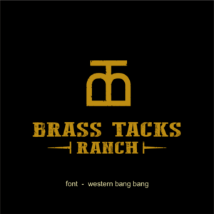 Logo Design by JohnnyMacK for Brass Tacks Ranch  | Design: #26249784
