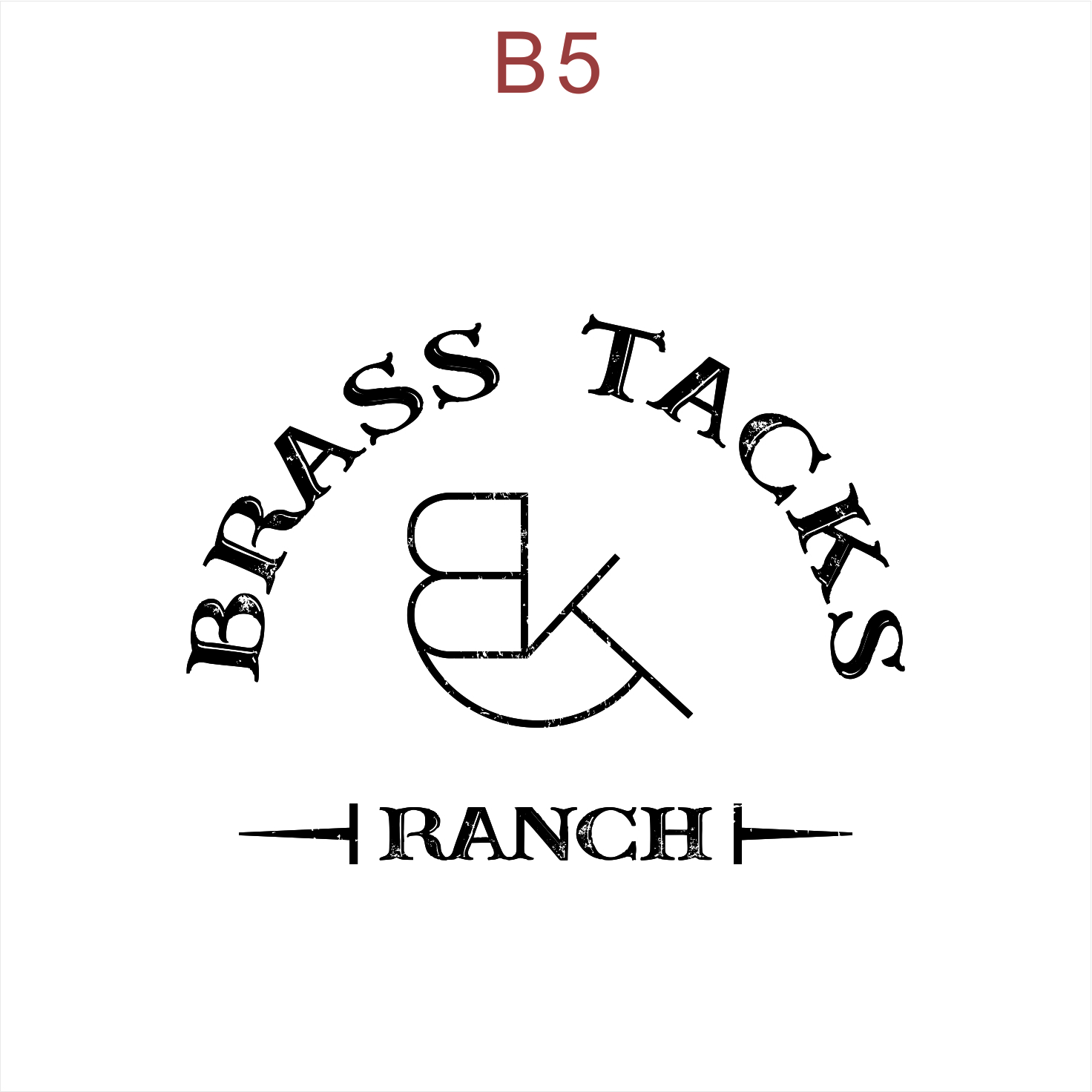 Logo Design by JohnnyMacK for Brass Tacks Ranch  | Design #26277773