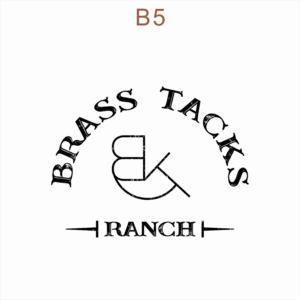 Logo Design by JohnnyMacK for Brass Tacks Ranch  | Design: #26277773