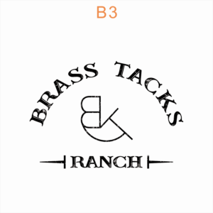 Logo Design by JohnnyMacK for Brass Tacks Ranch  | Design: #26277774