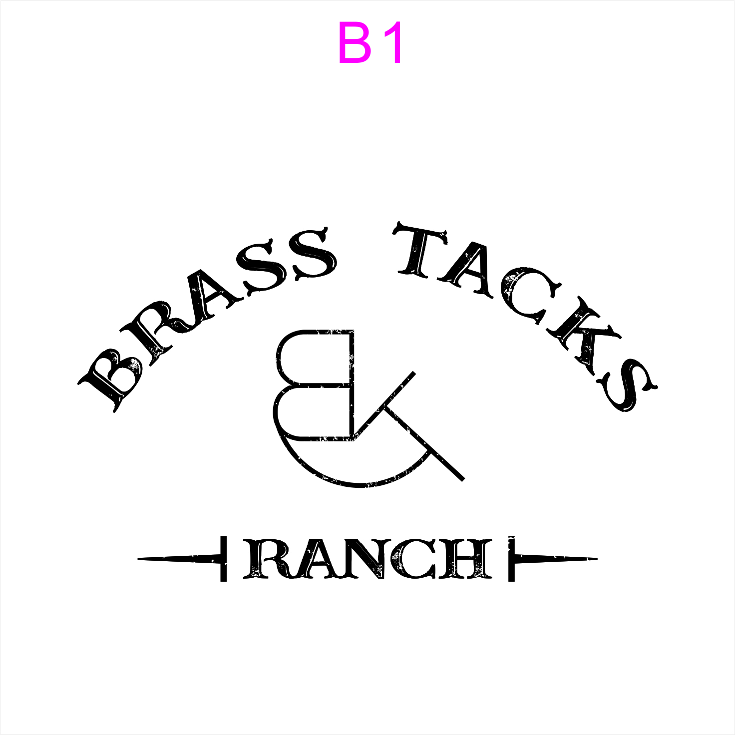 Logo Design by JohnnyMacK for Brass Tacks Ranch  | Design #26277776