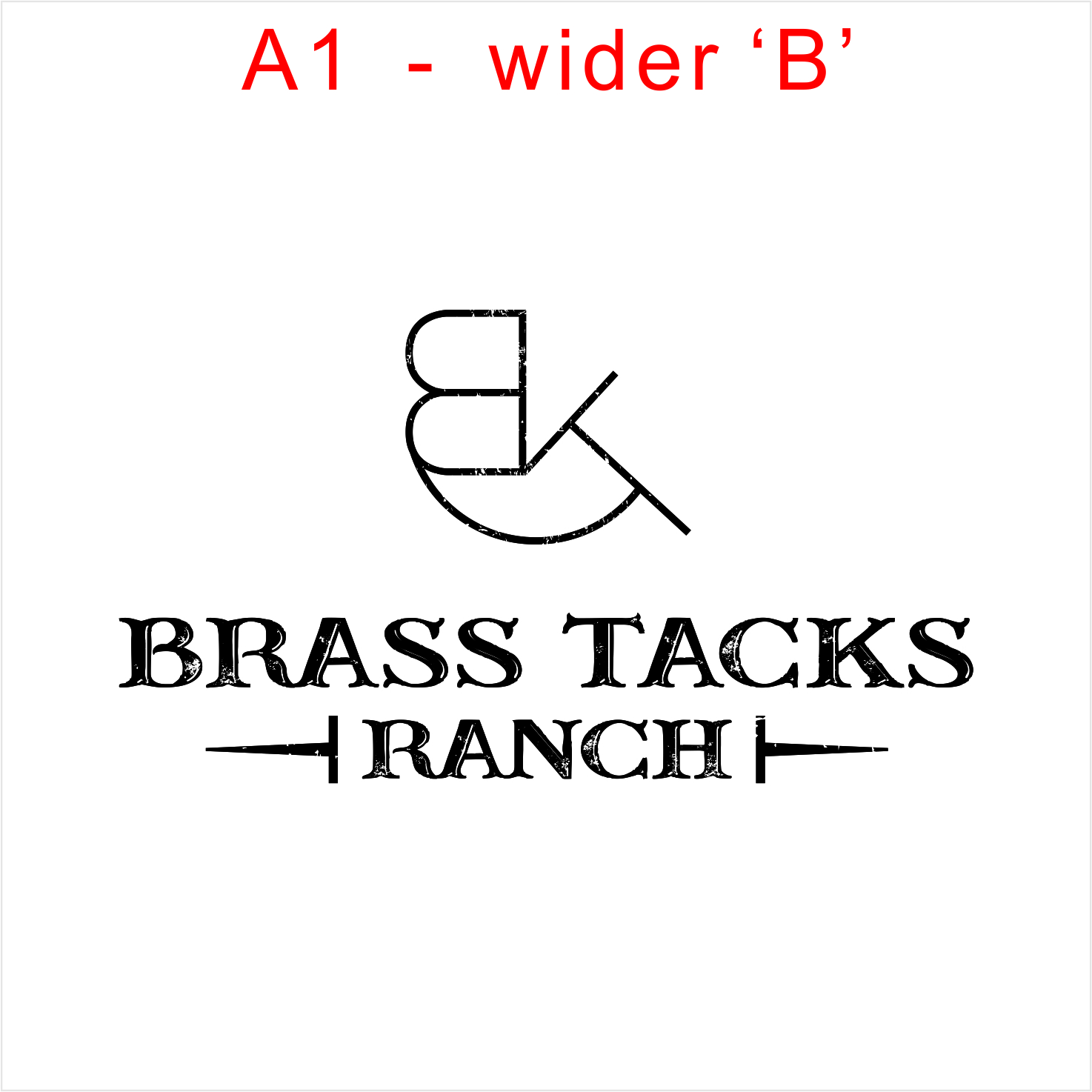 Logo Design by JohnnyMacK for Brass Tacks Ranch  | Design #26286178