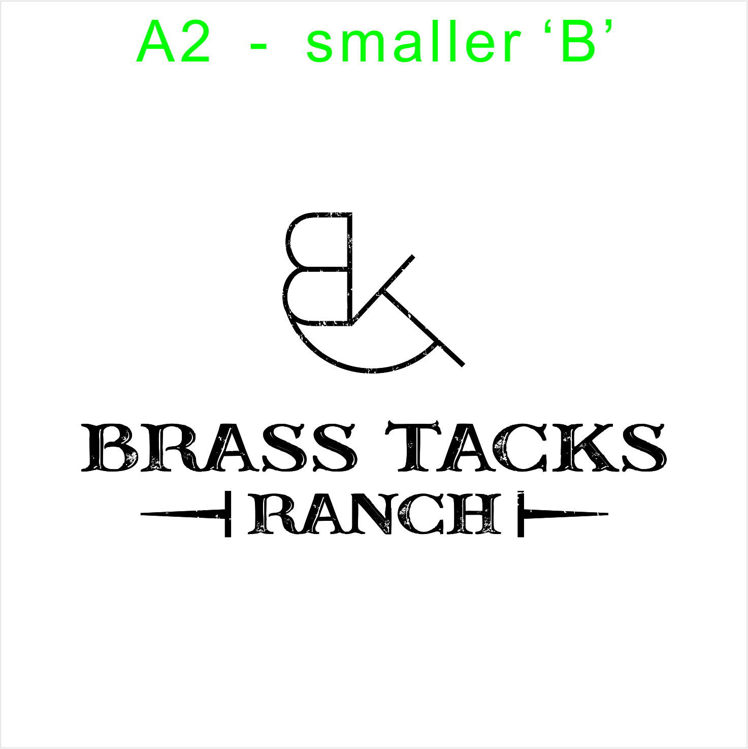 Logo Design by JohnnyMacK for Brass Tacks Ranch  | Design #26286179