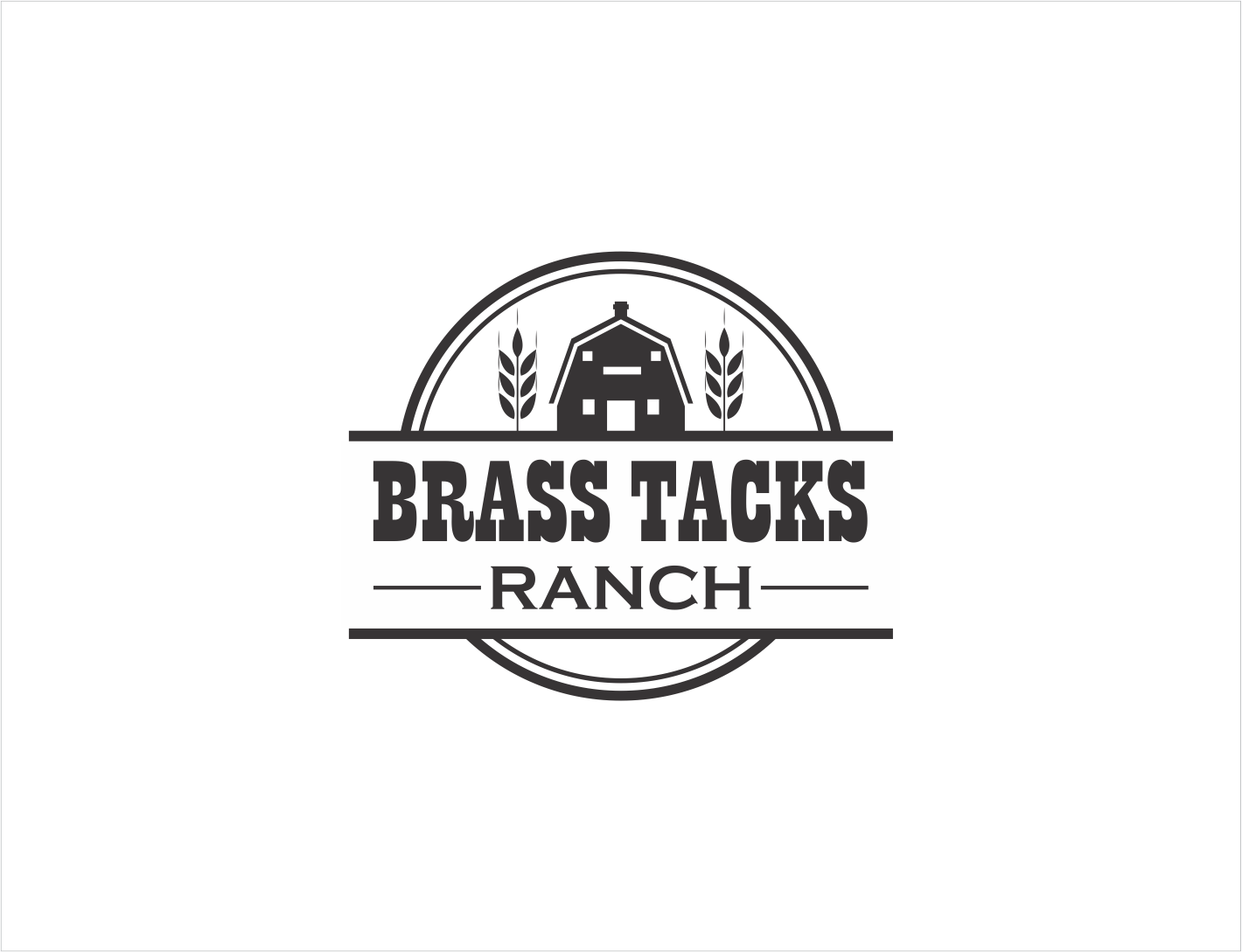 Diseño de Logo por BNdesigner para Brass Tacks Ranch  | Diseño #26200664
