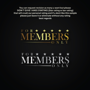 For Members Only | Design de Logo par IdentsArt