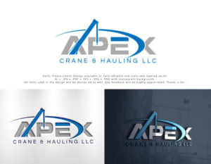 Logo Design by Pro_DesignMaster for Apex Crane & Hauling | Design: #26173375