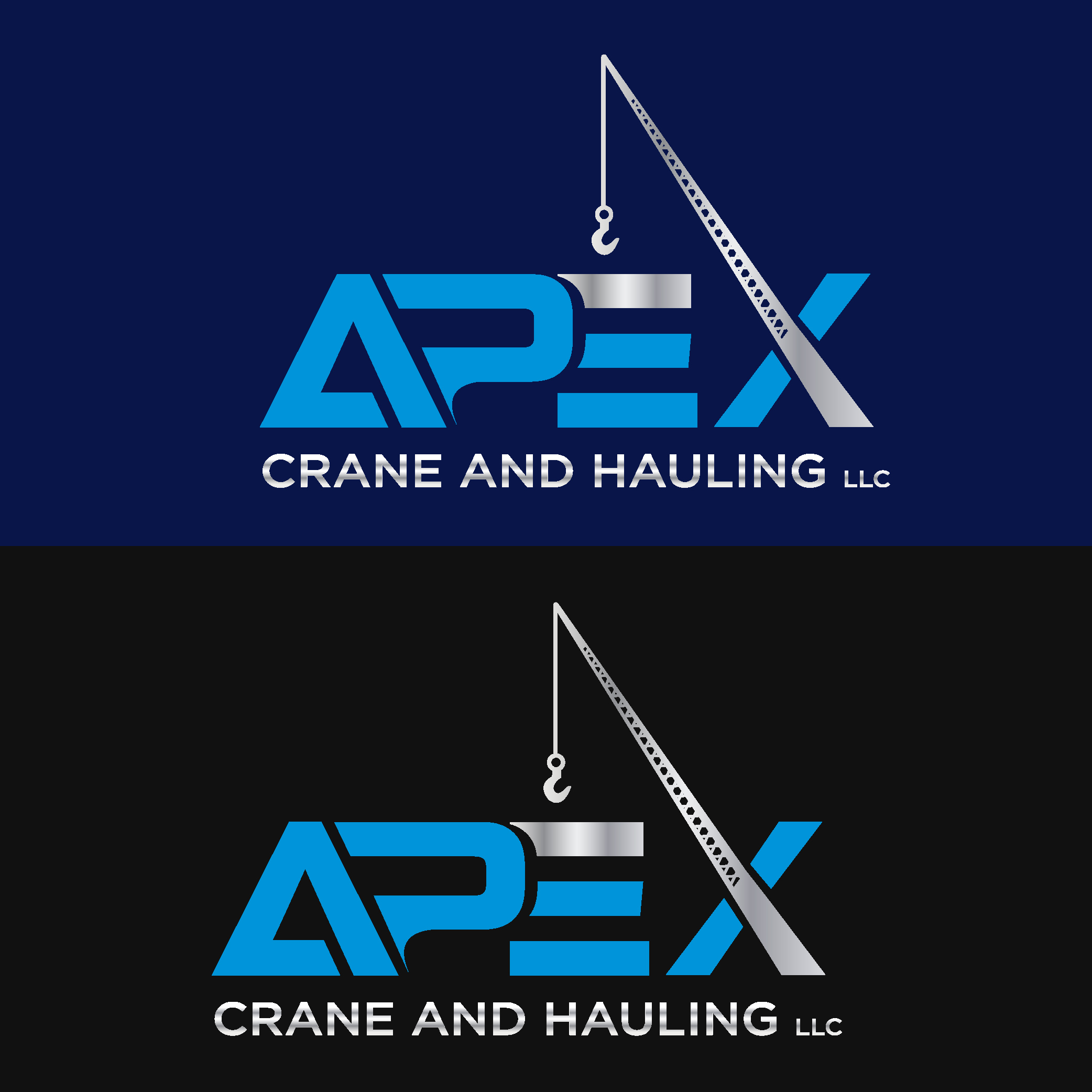 Logo Design by Withdrawn for Apex Crane & Hauling | Design: #26174560