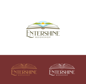 Entershine Bookshop | Logo Design by Amethystica
