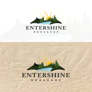 Entershine Bookshop | Logo Design by ZeneFashions