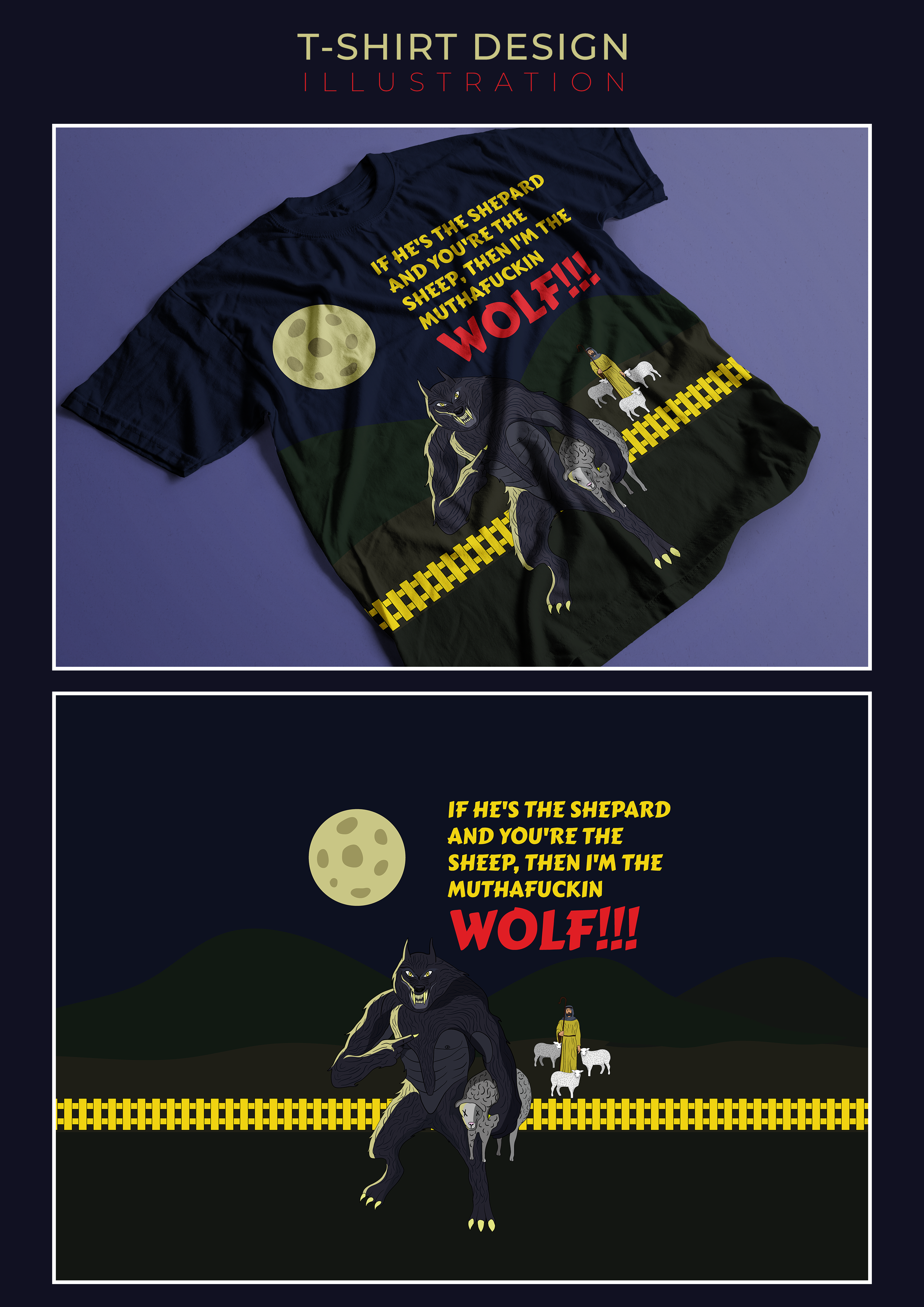 T-shirt Design by James Burns for Maniak Teez | Design #26170285