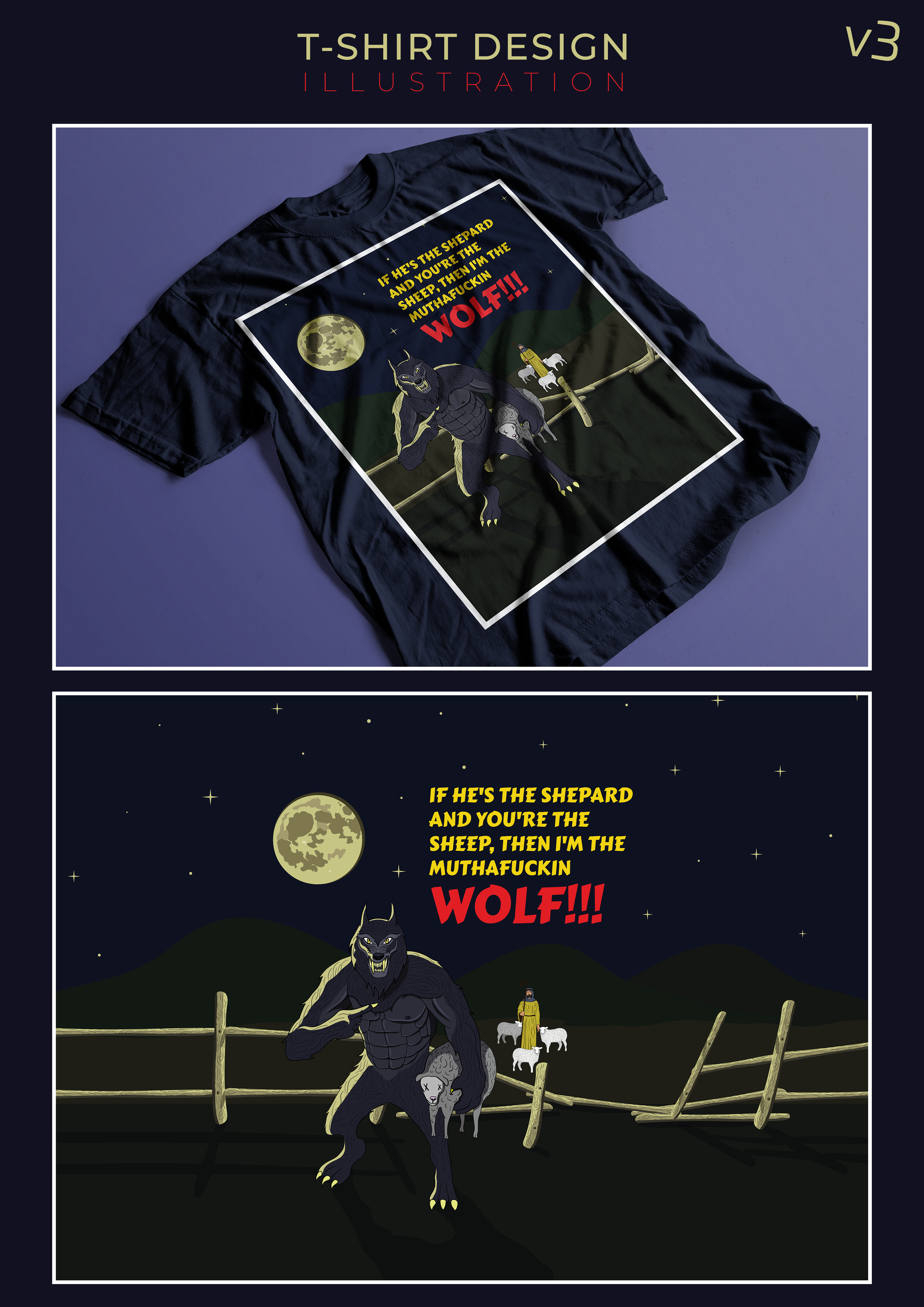 T-shirt Design by James Burns for Maniak Teez | Design #26176329