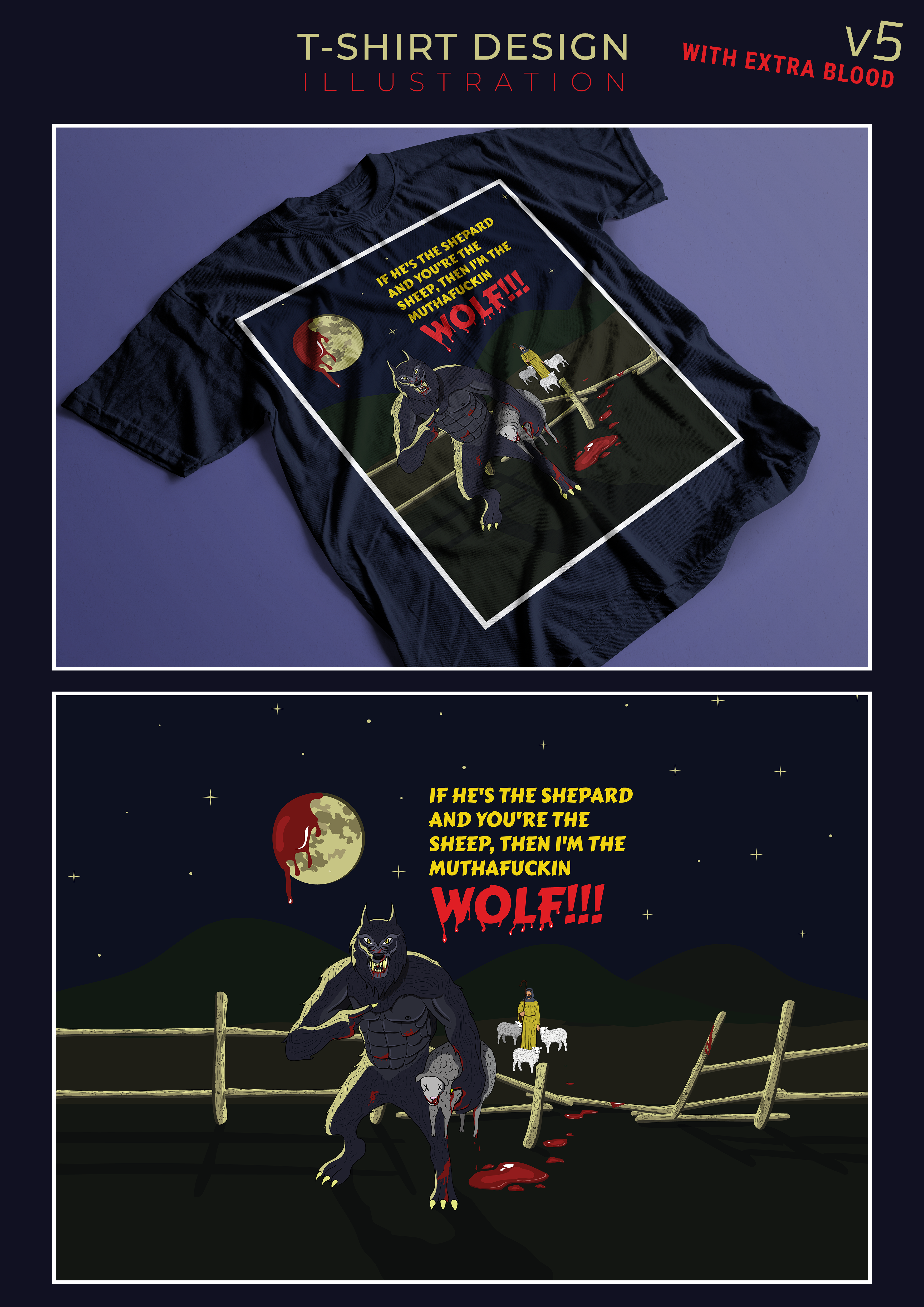 T-shirt Design by James Burns for Maniak Teez | Design #26176331