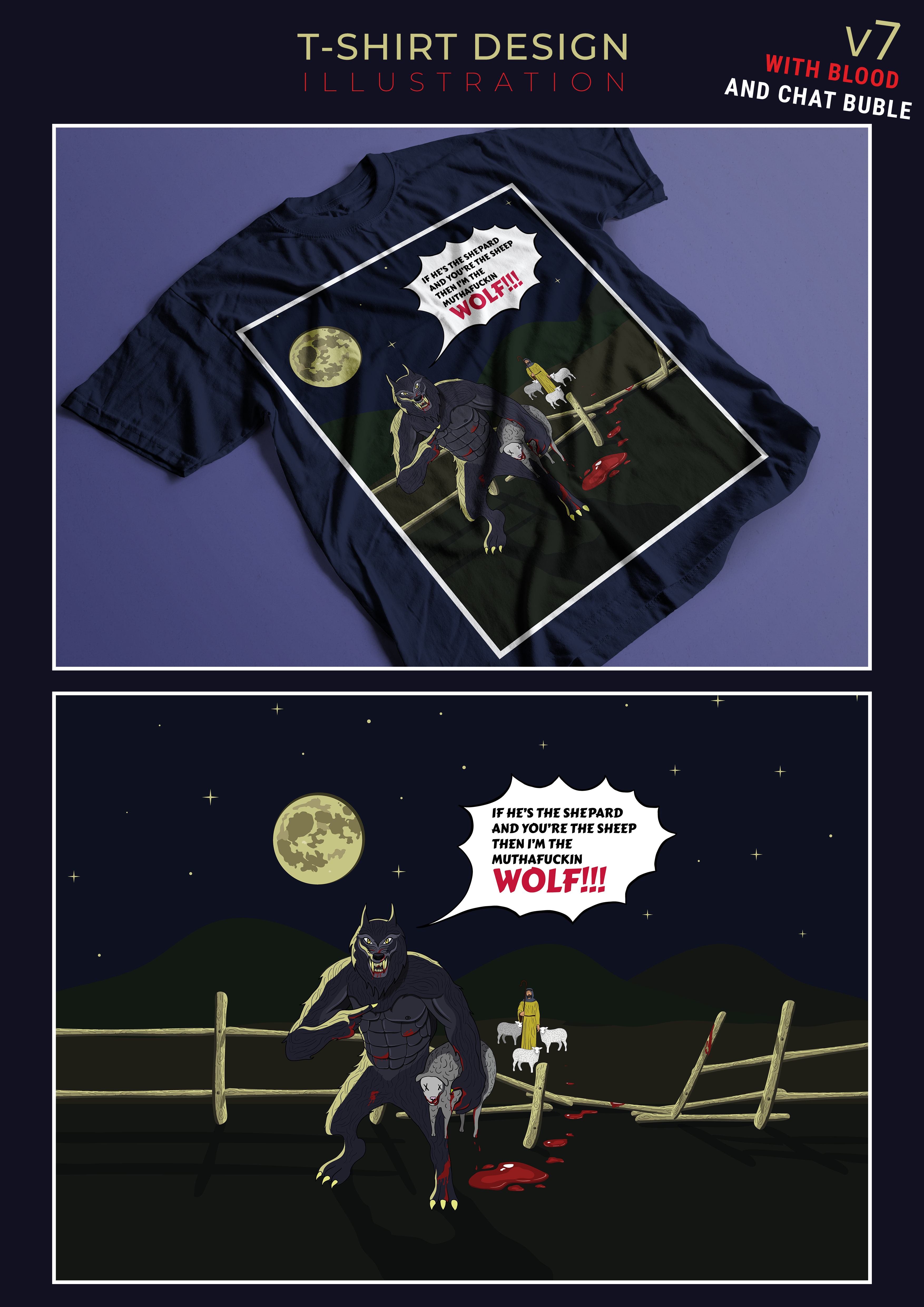 T-shirt Design by James Burns for Maniak Teez | Design #26177662