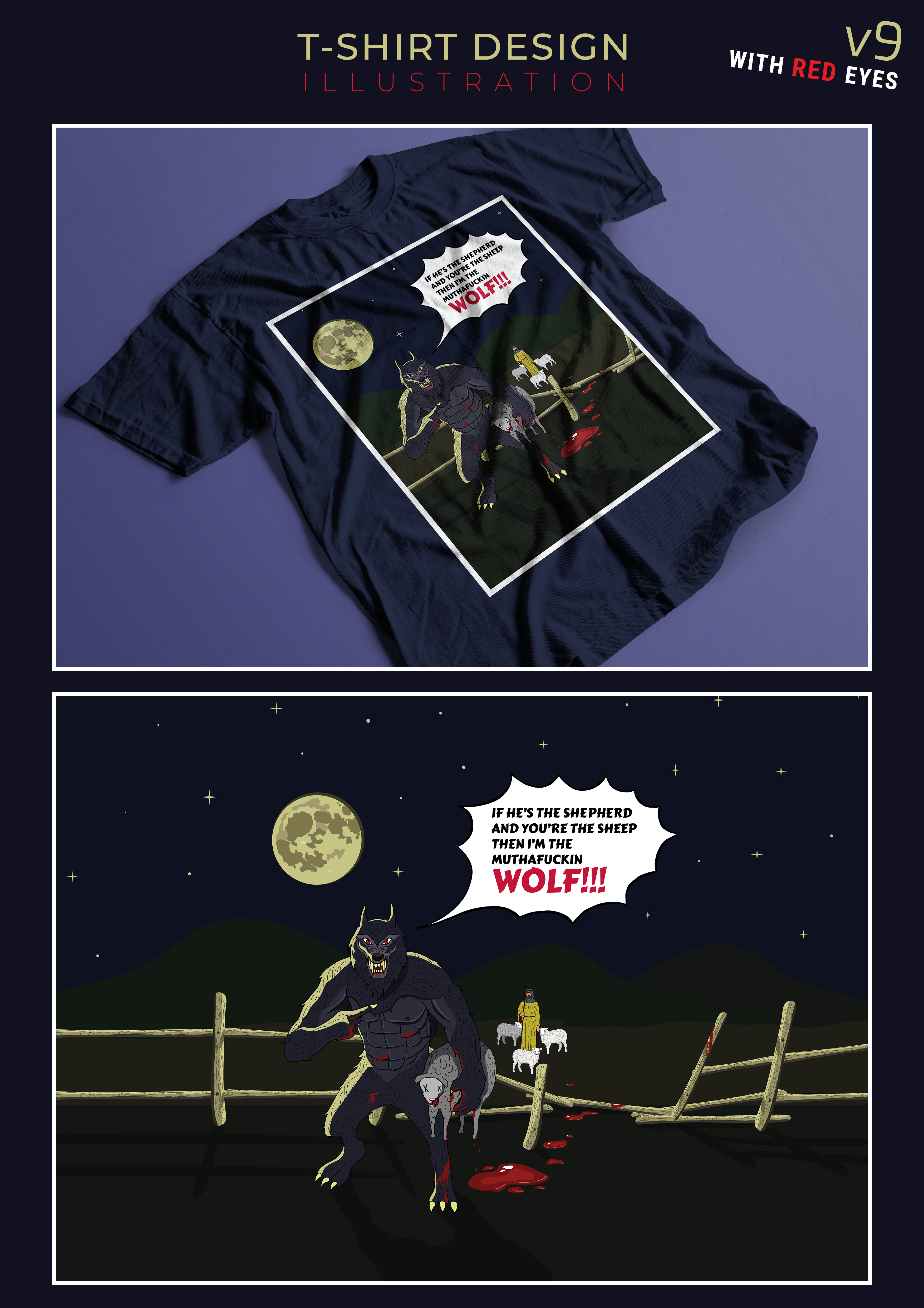 T-shirt Design by James Burns for Maniak Teez | Design #26179066