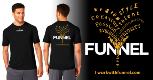 Funnel T-shirts  | T-shirt Design by Al Pech