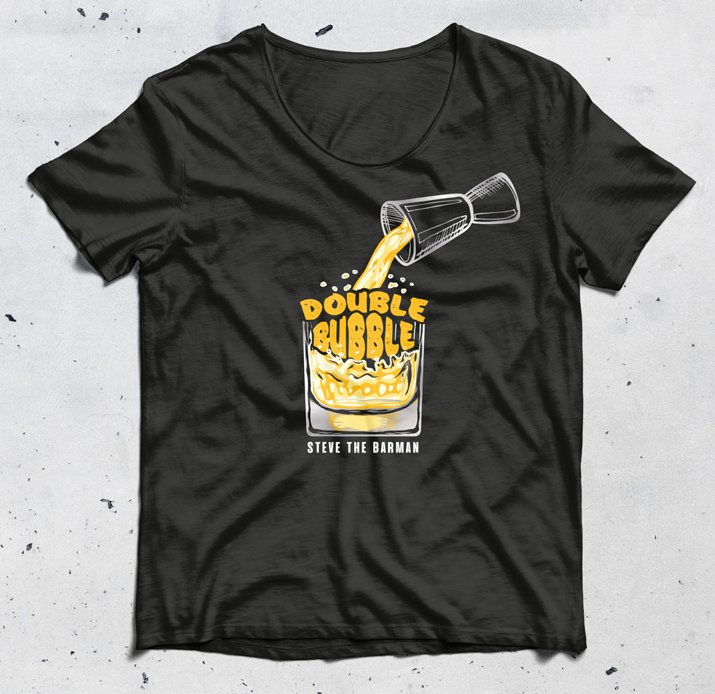 T-shirt Design by Alaya for Steve the Barman | Design #26208336