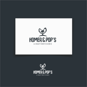 Homer & Pop's - A Craft Rotisserie | Logo Design by CKS d e s i g n
